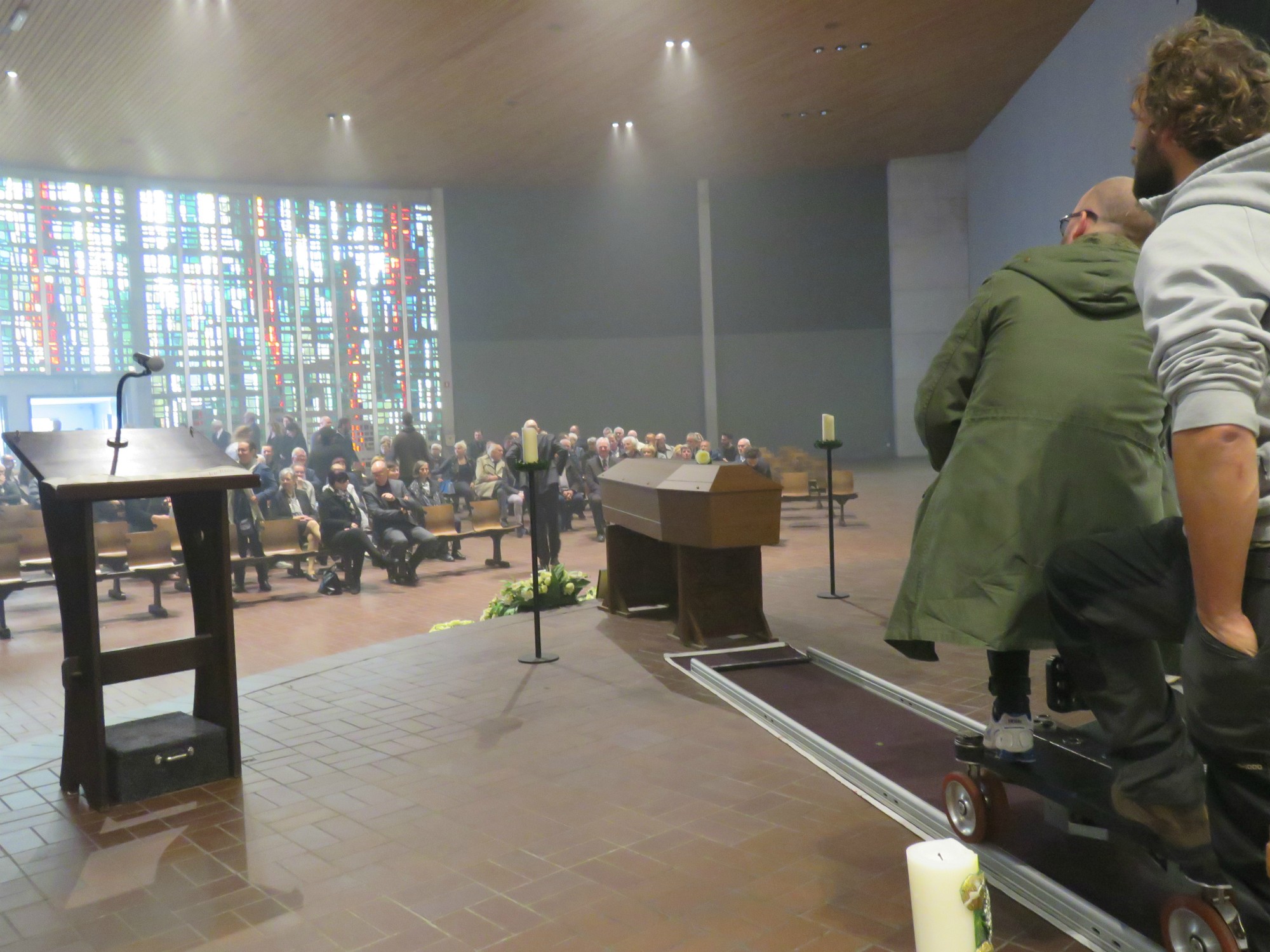 'Over Water' - Filmopnames in de Sint-Anna-ten-Drieënkerk, Antwerpen Linkeroever