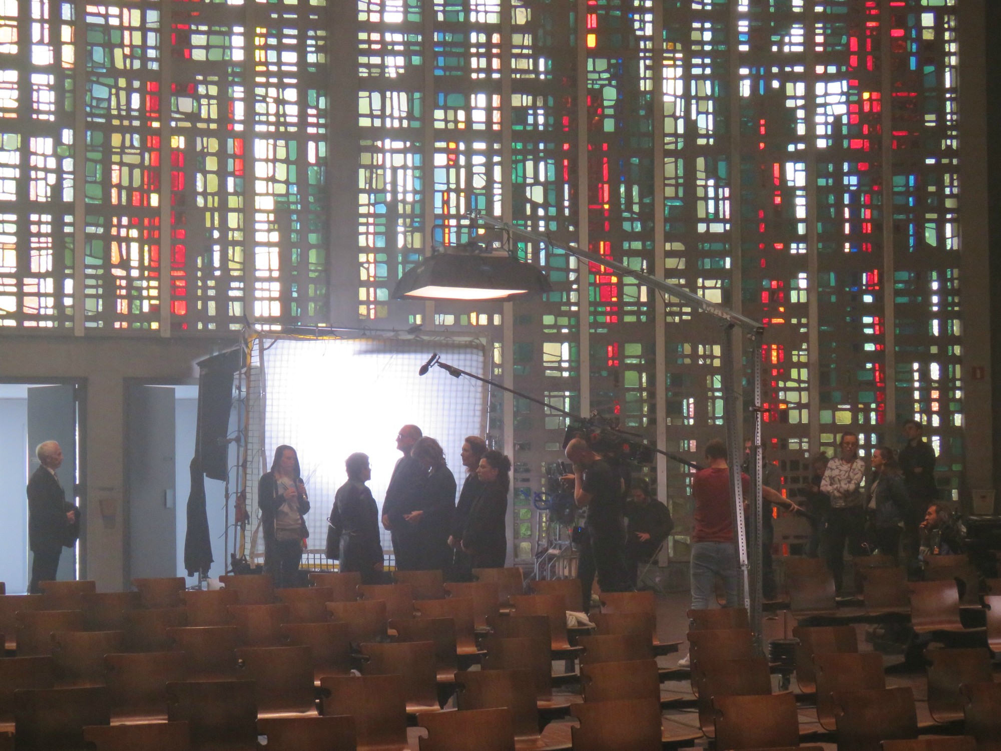 'Over Water' - Filmopnames in de Sint-Anna-ten-Drieënkerk, Antwerpen Linkeroever