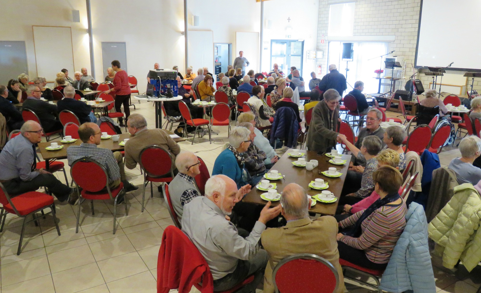 Vrijwilligersfeest medewerkers Sint-Anna-ten-Drieënparochie, Antwerpen Linkeroever