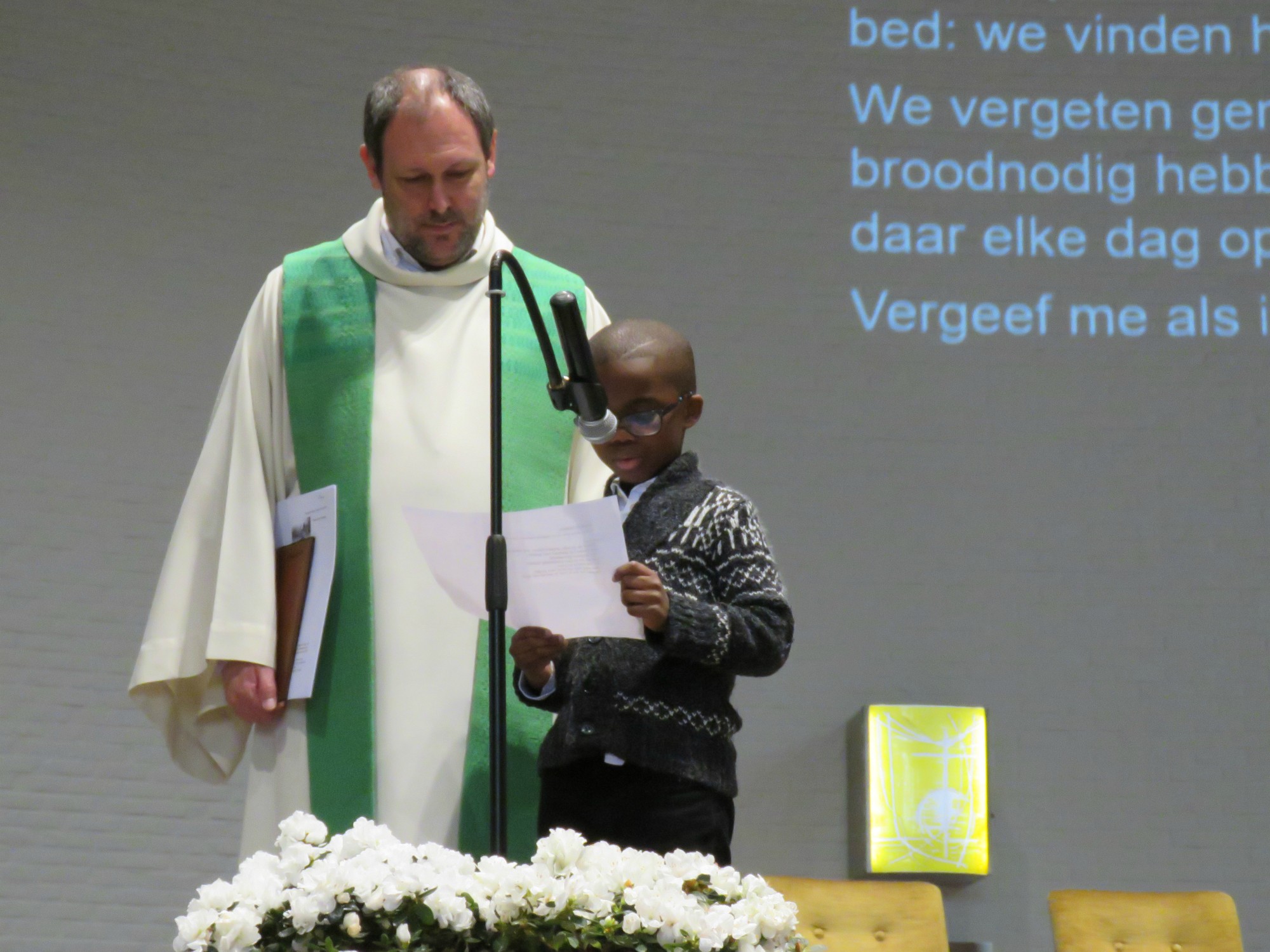 Gebed om ontferming door een eerste communicant