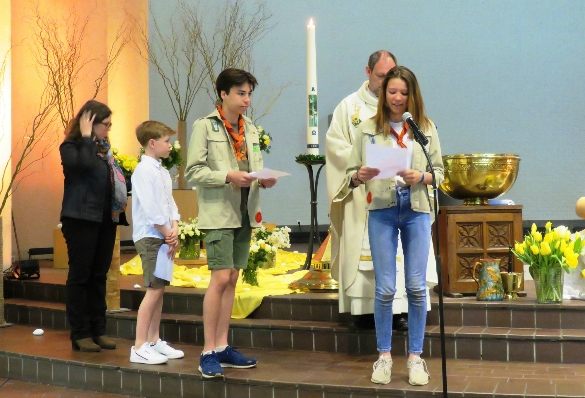 Pasen - Schuldbelijdenis door Scouts