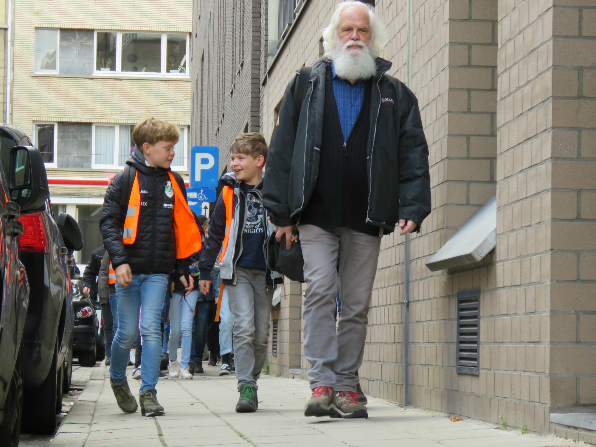 Op weg naar het centrum Kauwenberg en het Sint-Franciscusklooster