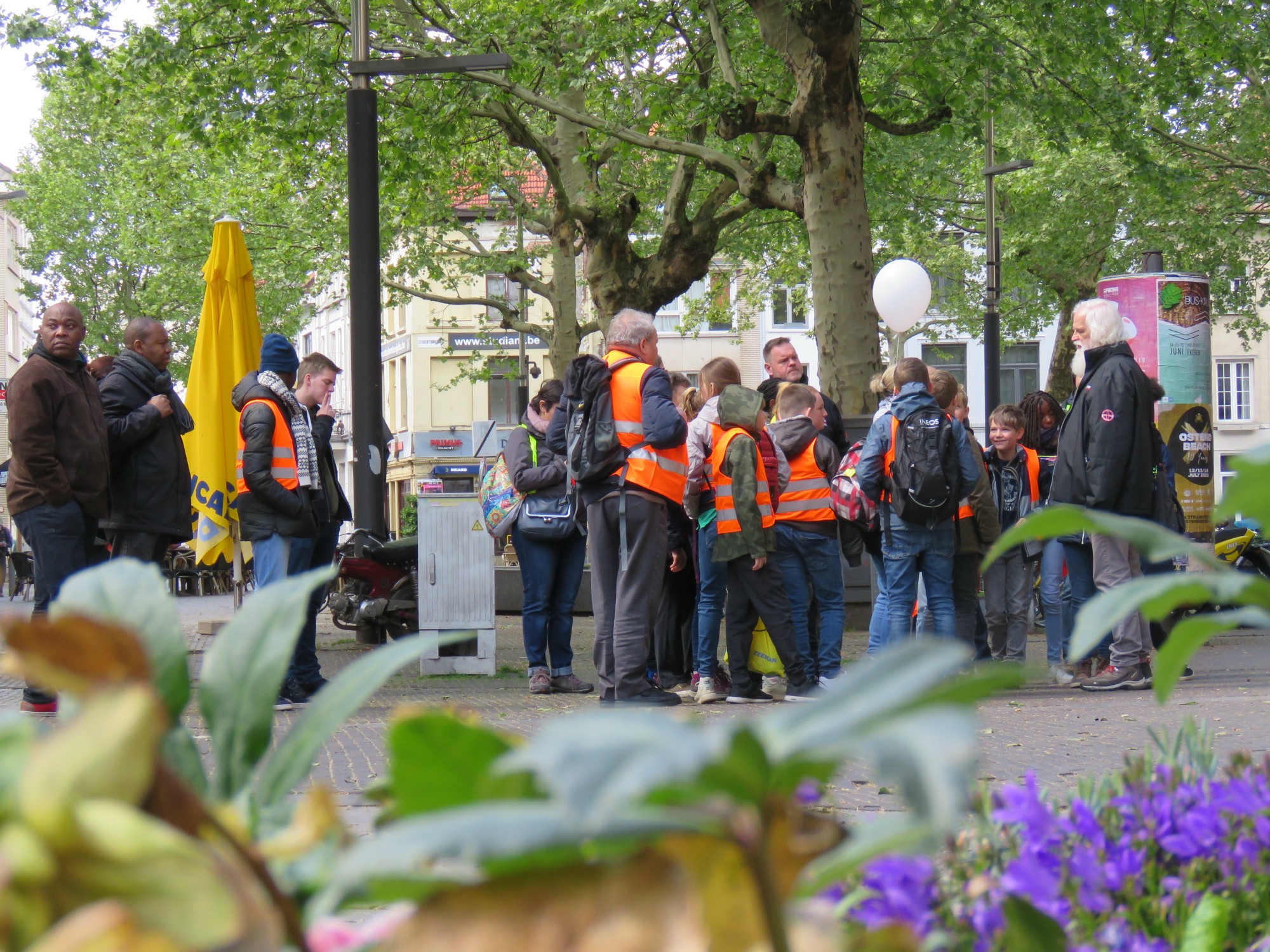 Op weg naar het centrum Kauwenberg en het Sint-Franciscusklooster