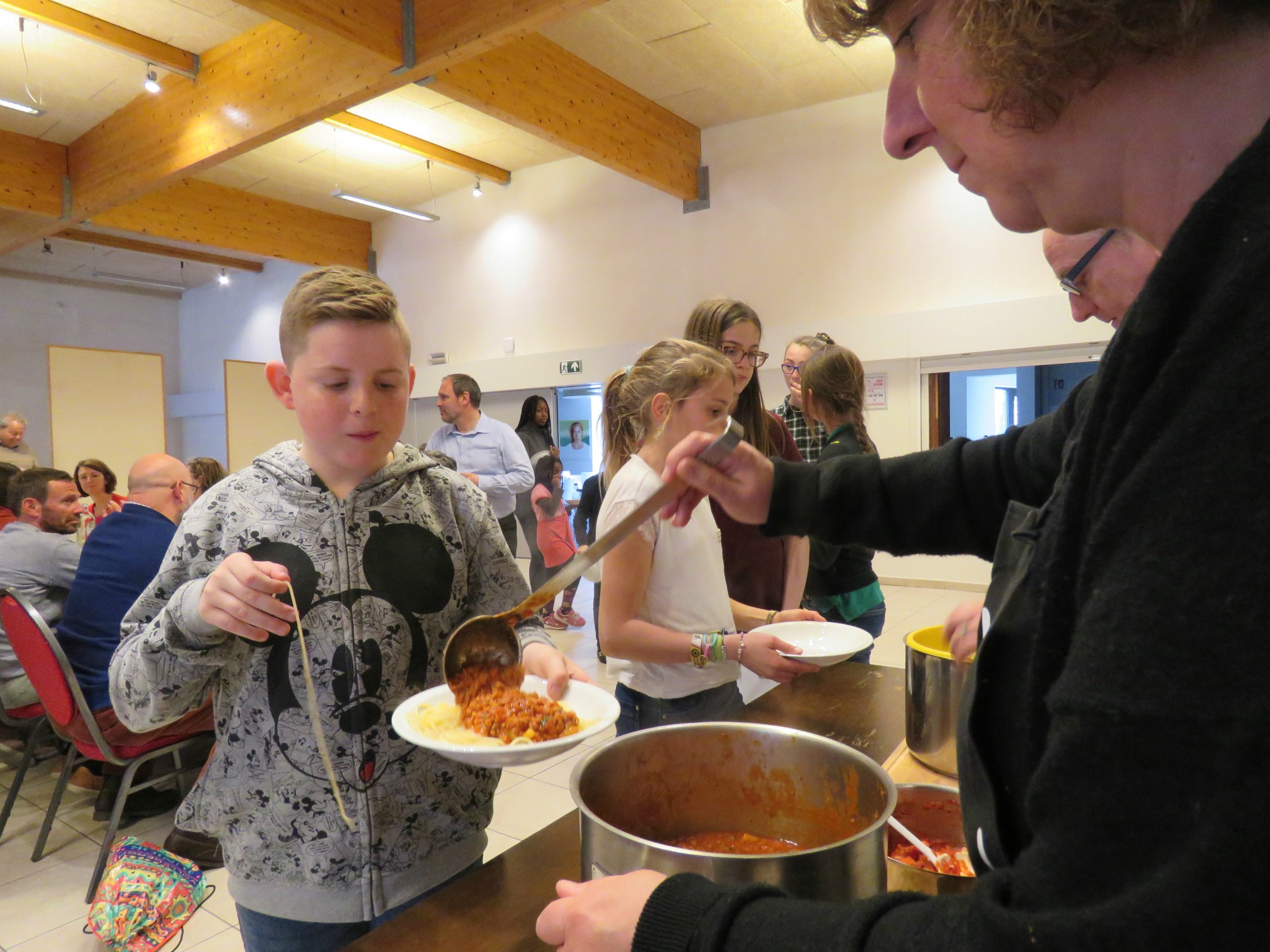 Spaghetti om de stapdag af te sluiten