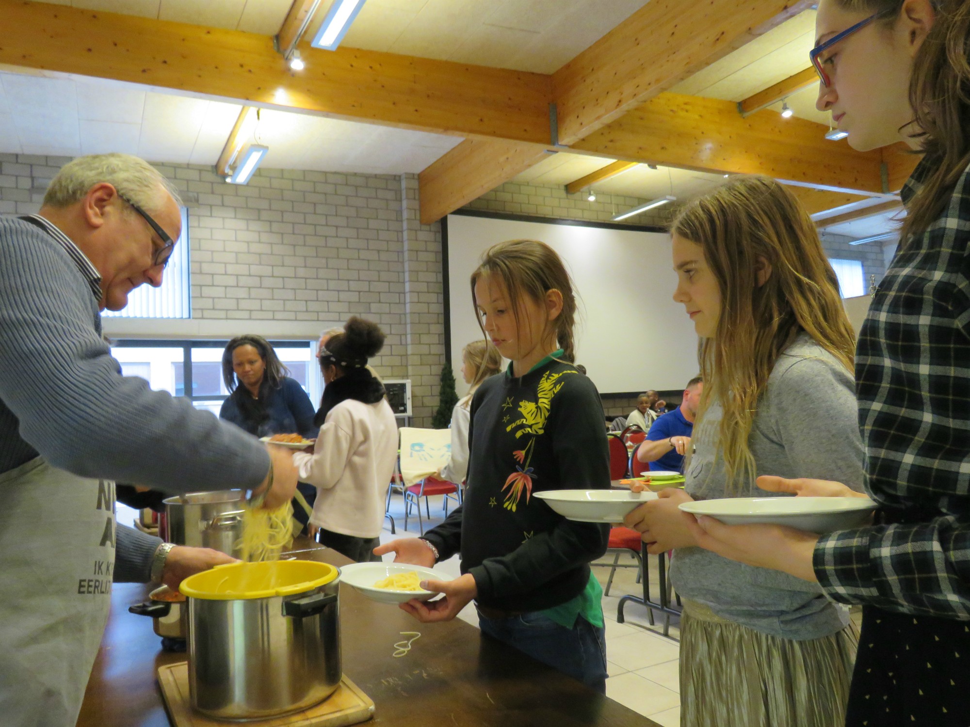 Spaghetti om de stapdag af te sluiten