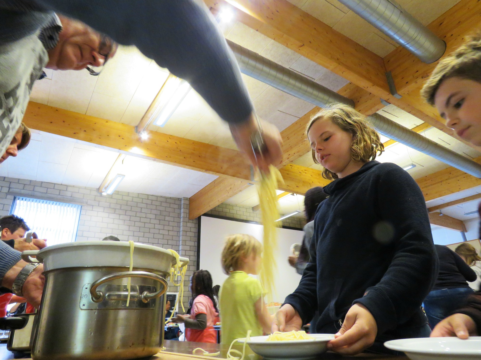 Spaghetti om de stapdag af te sluiten