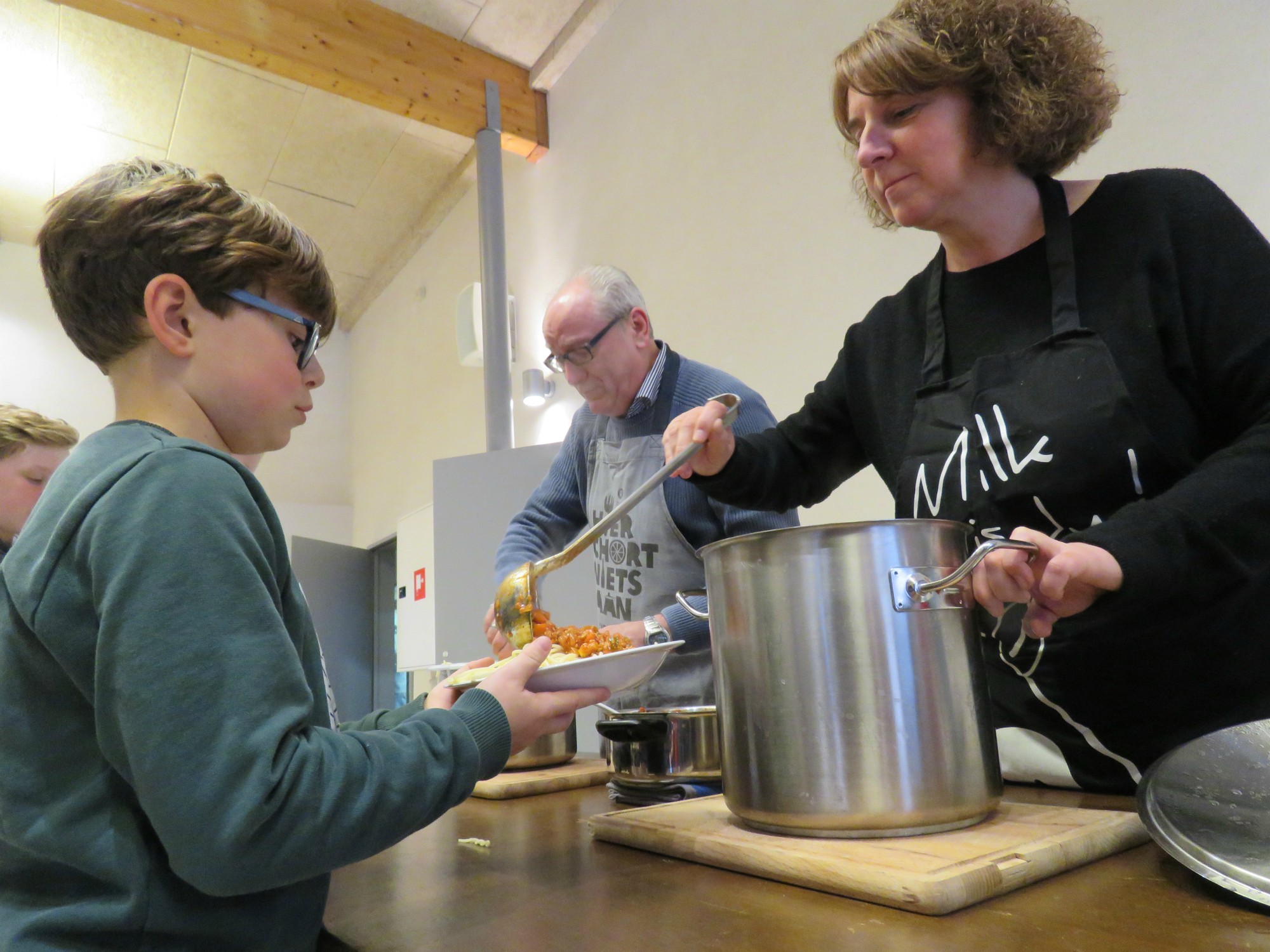 Spaghetti om de stapdag af te sluiten