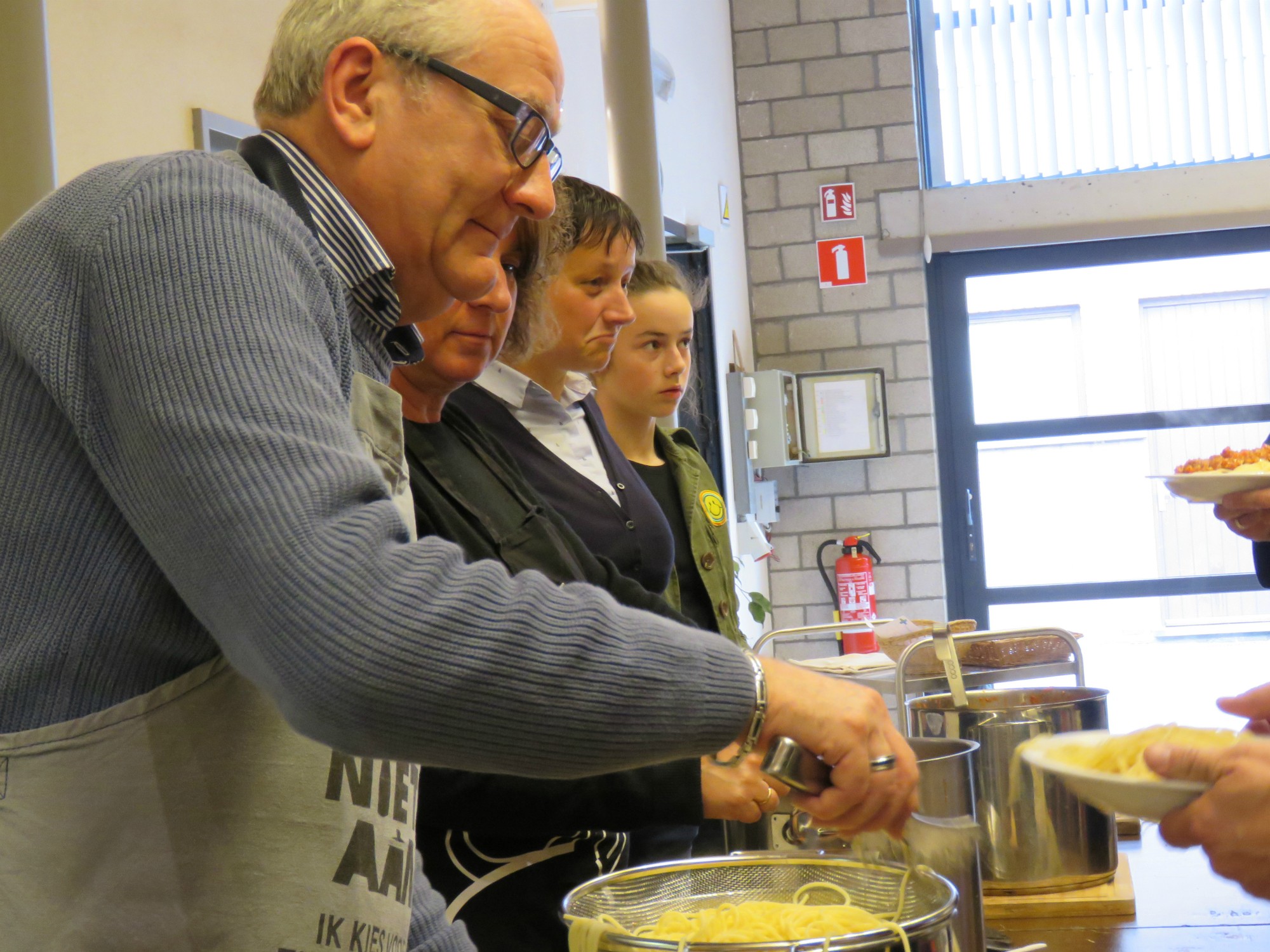 Spaghetti om de stapdag af te sluiten