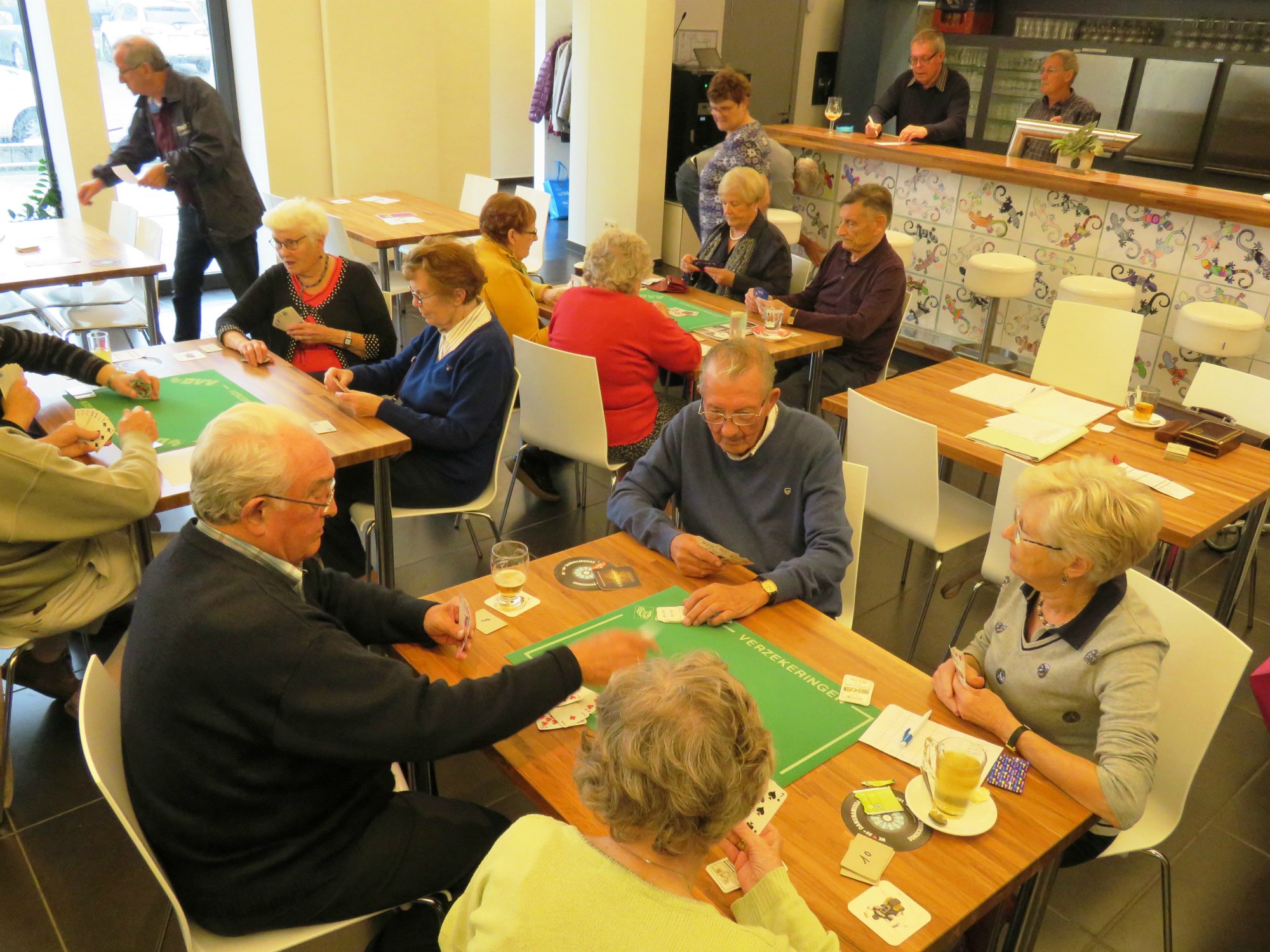 Met OKRA in zee - Prijskaarting in het café