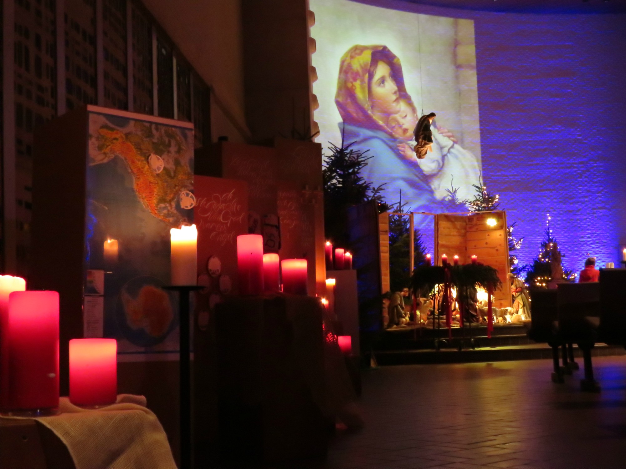 De kerststal van de Sint-Anna-ten-Drieënkerk