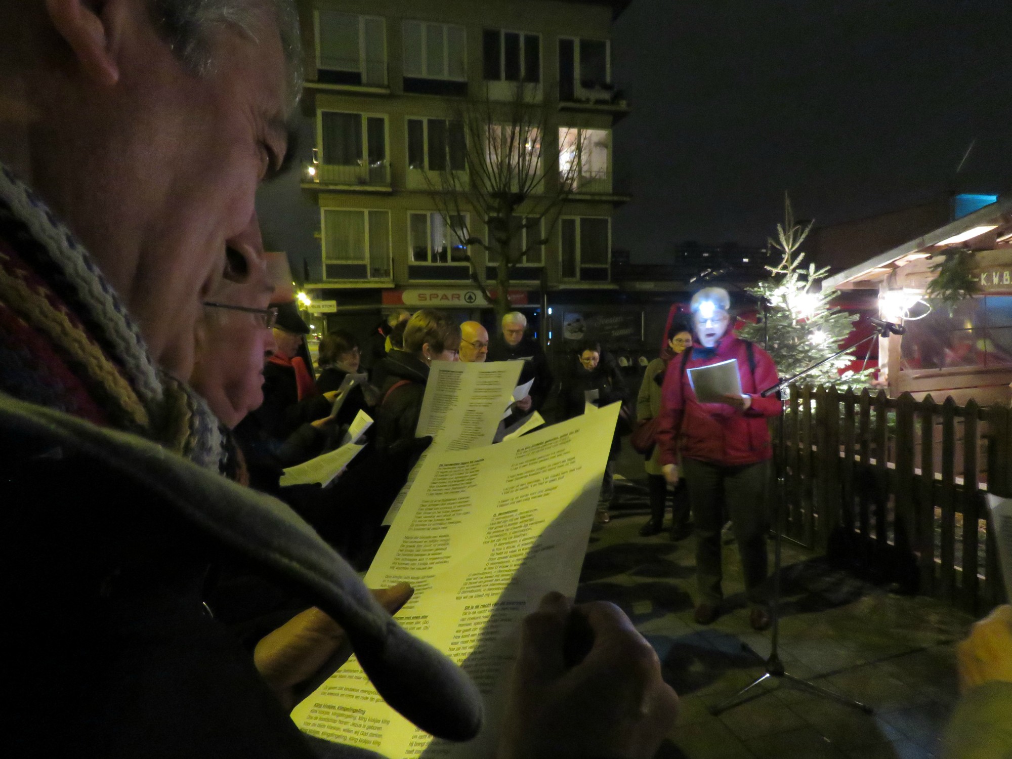 De vele liedjes stonden netjes op een A4