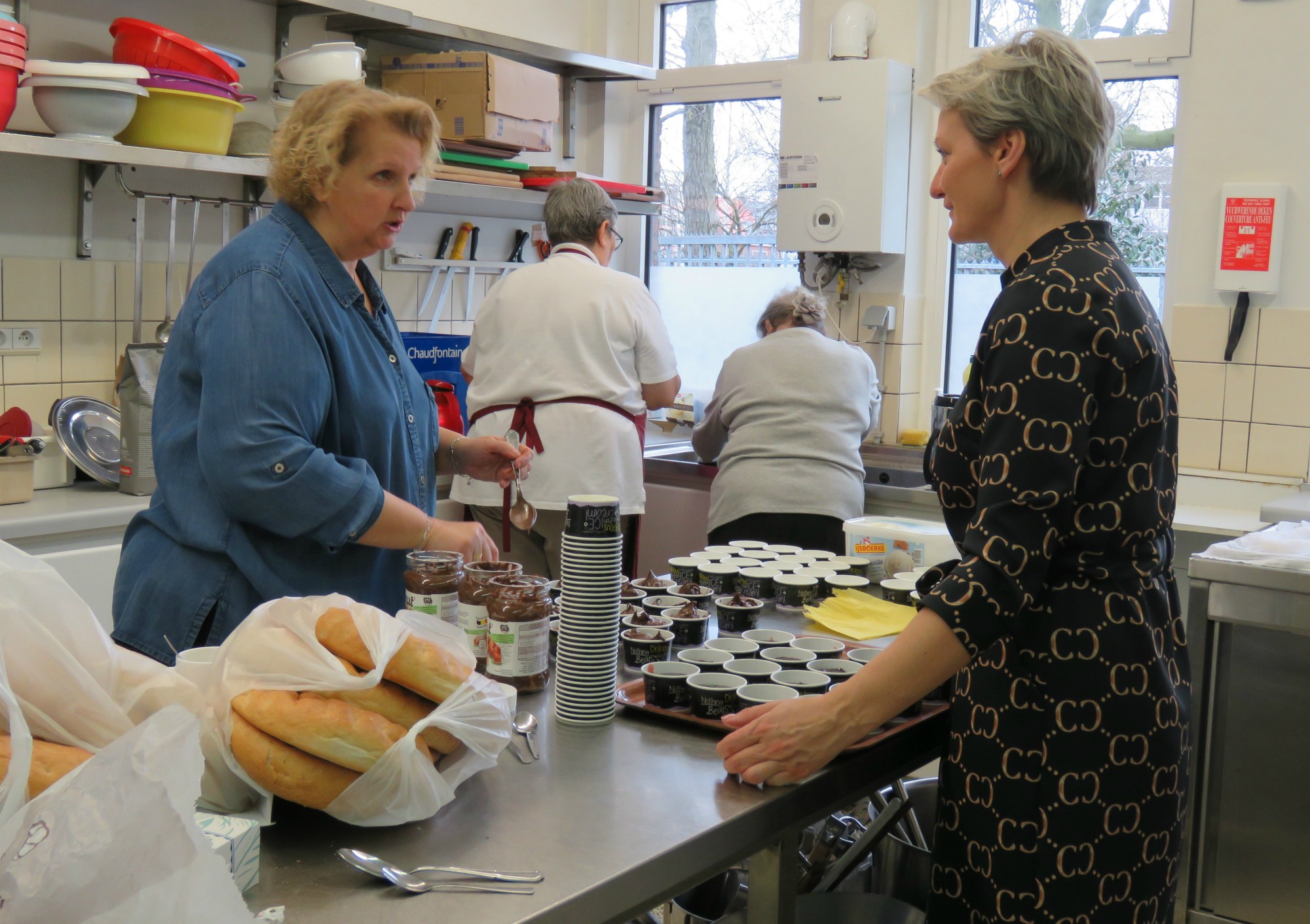 In de keuken wordt er hard gewerkt