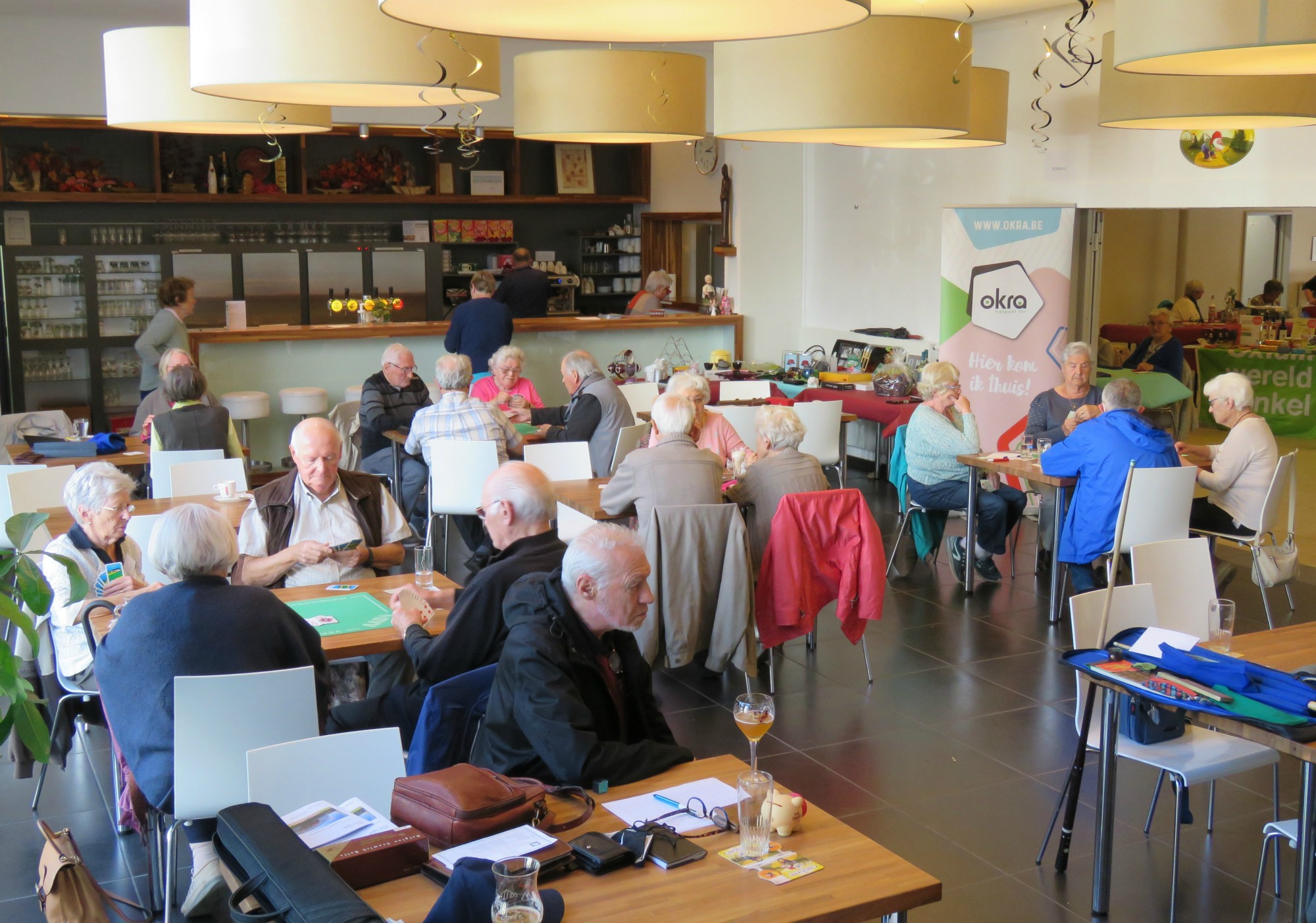 OKRA opendeur - Biljart, Rummikub, Kaarting, Tentoonstelling, Tombola