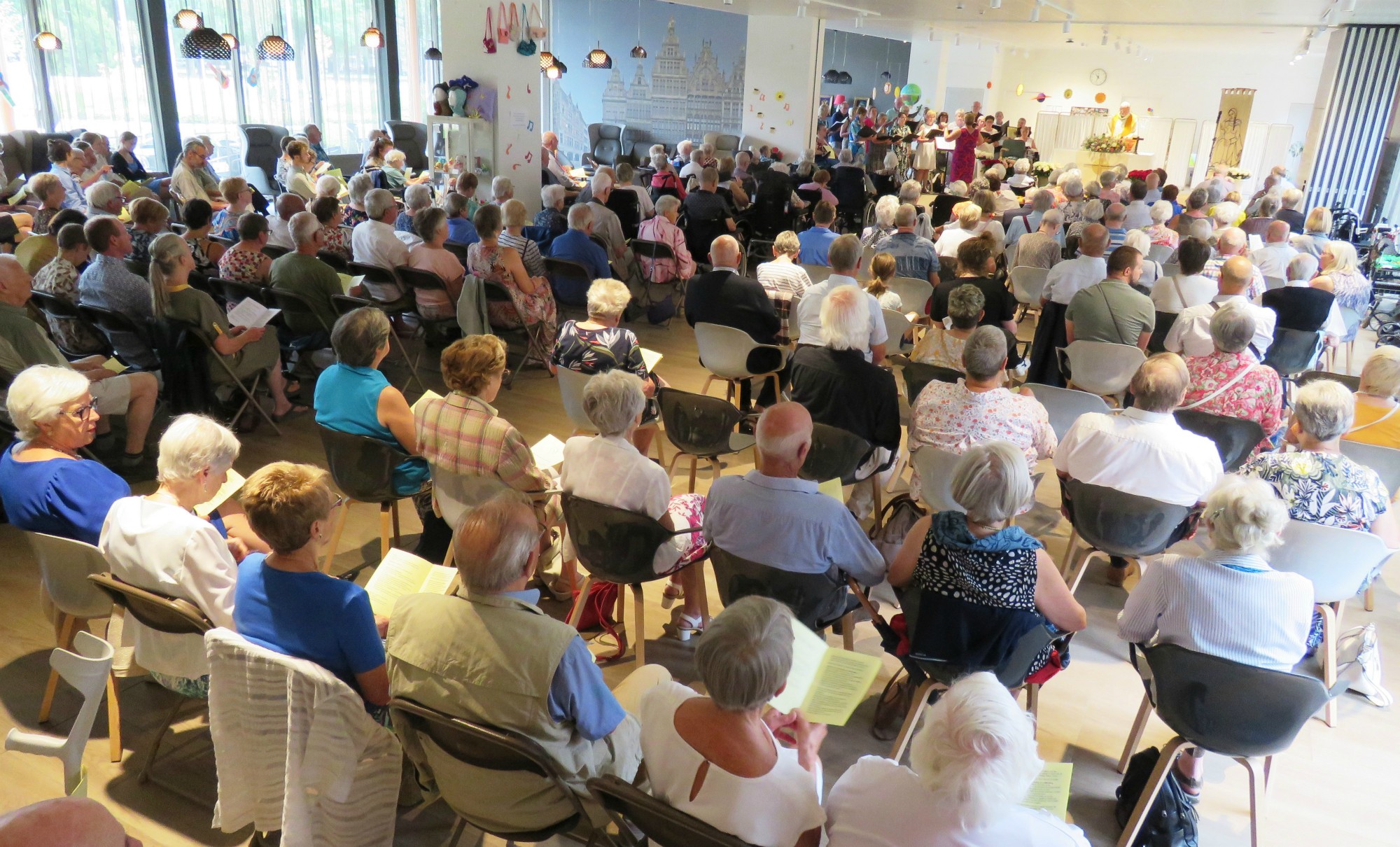 Openluchtviering - Moederdag - WZC Hof ter Schelde - Voorganger Paul Scheelen