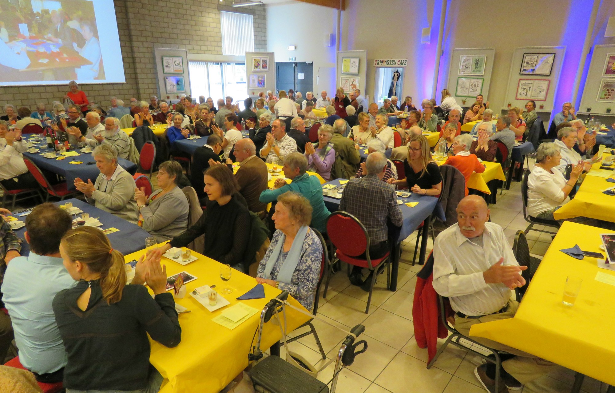 50 Jaar SAF | Peter Kips wordt bedankt voor dit ongelooflijk lekker diner