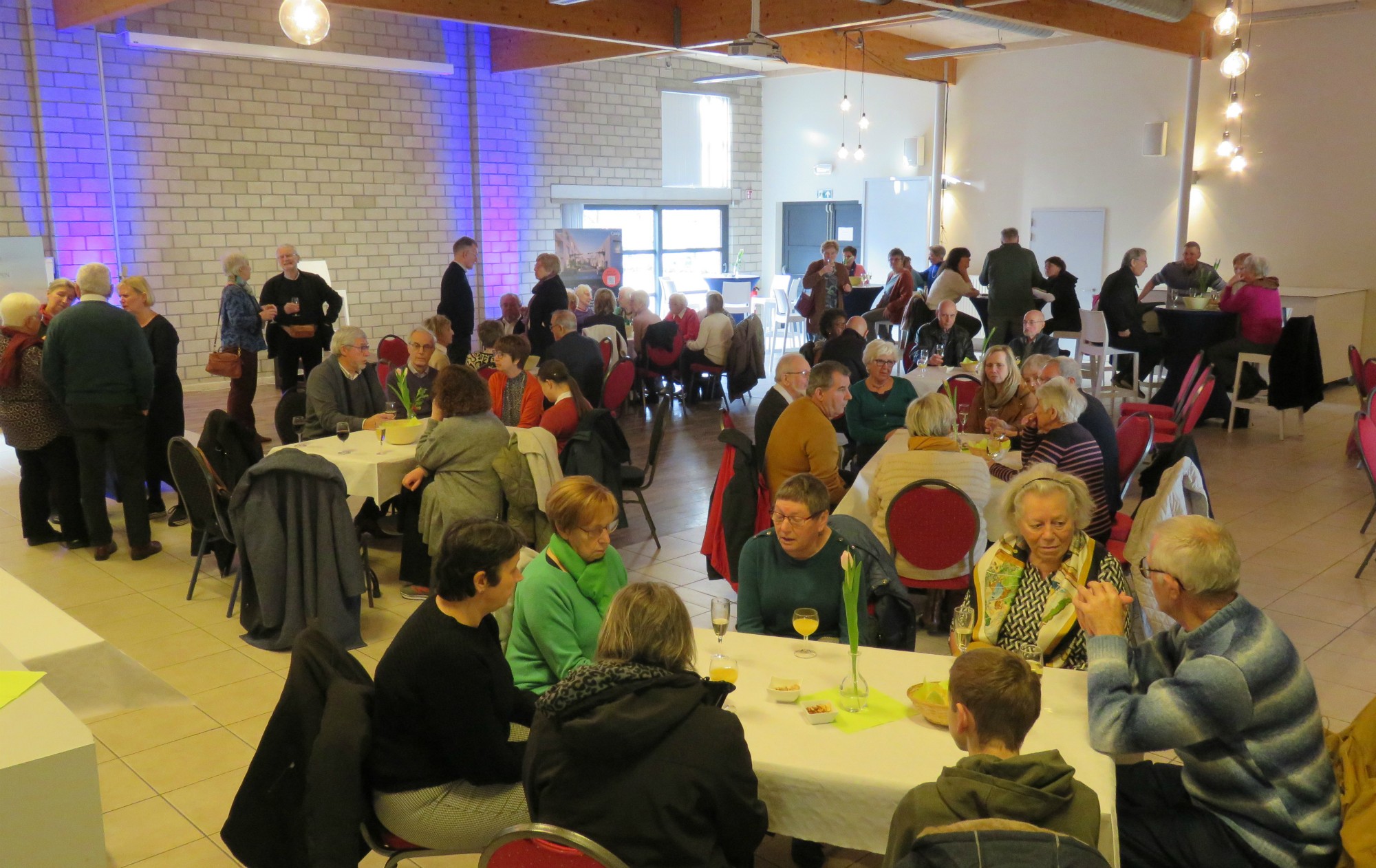 Sobere nieuwjaarsreceptie in het Sint-Anneke Centrum | Sint-Anna-ten-Drieënparochie, Antwerpen Linkeroever