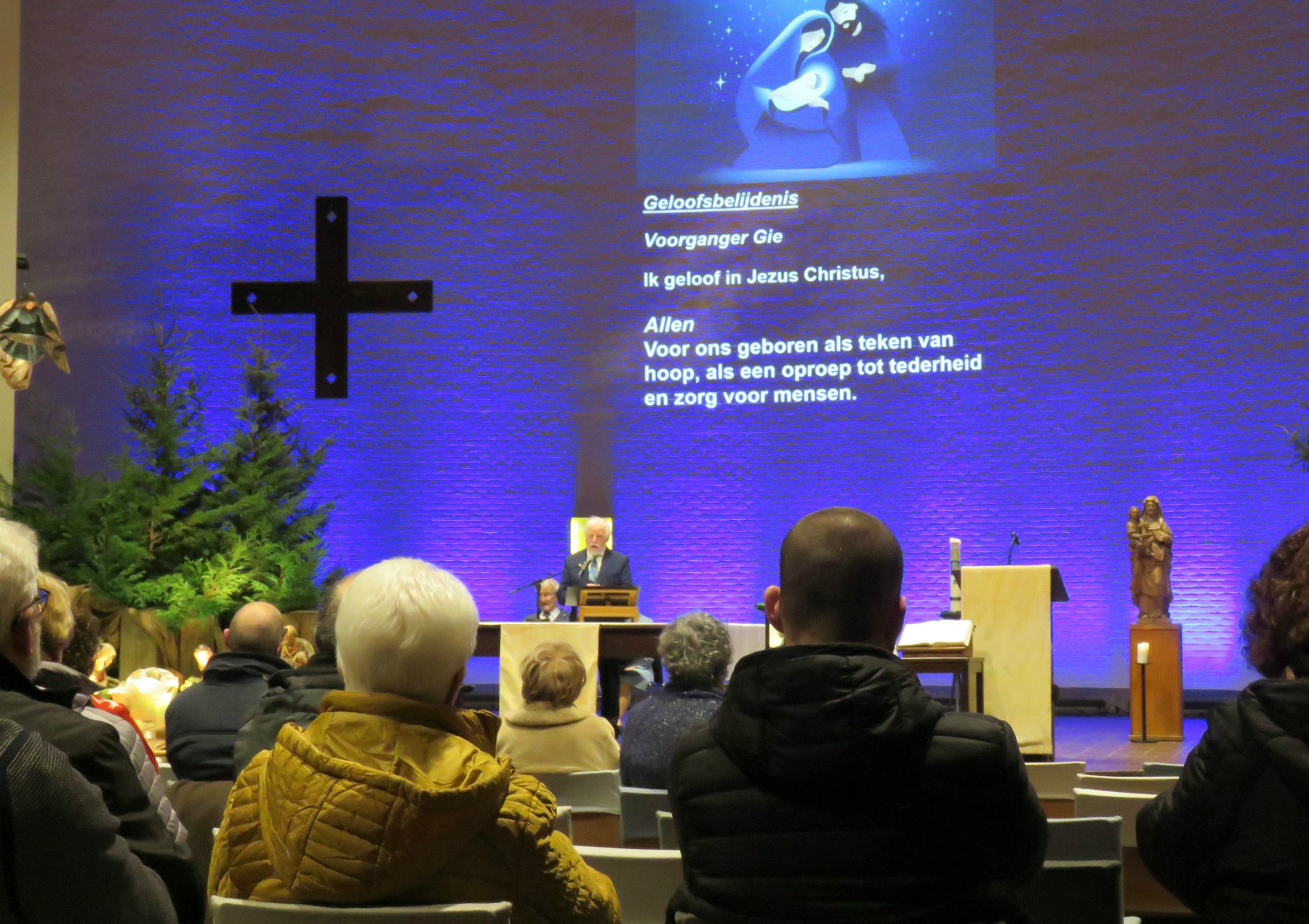 Kerstavondviering - Vijf gebedsleiders - Sint-Annakoor - Joannes Thuy - Sint-Anna-ten-Drieënkerk, Antwerpen Linkeroever