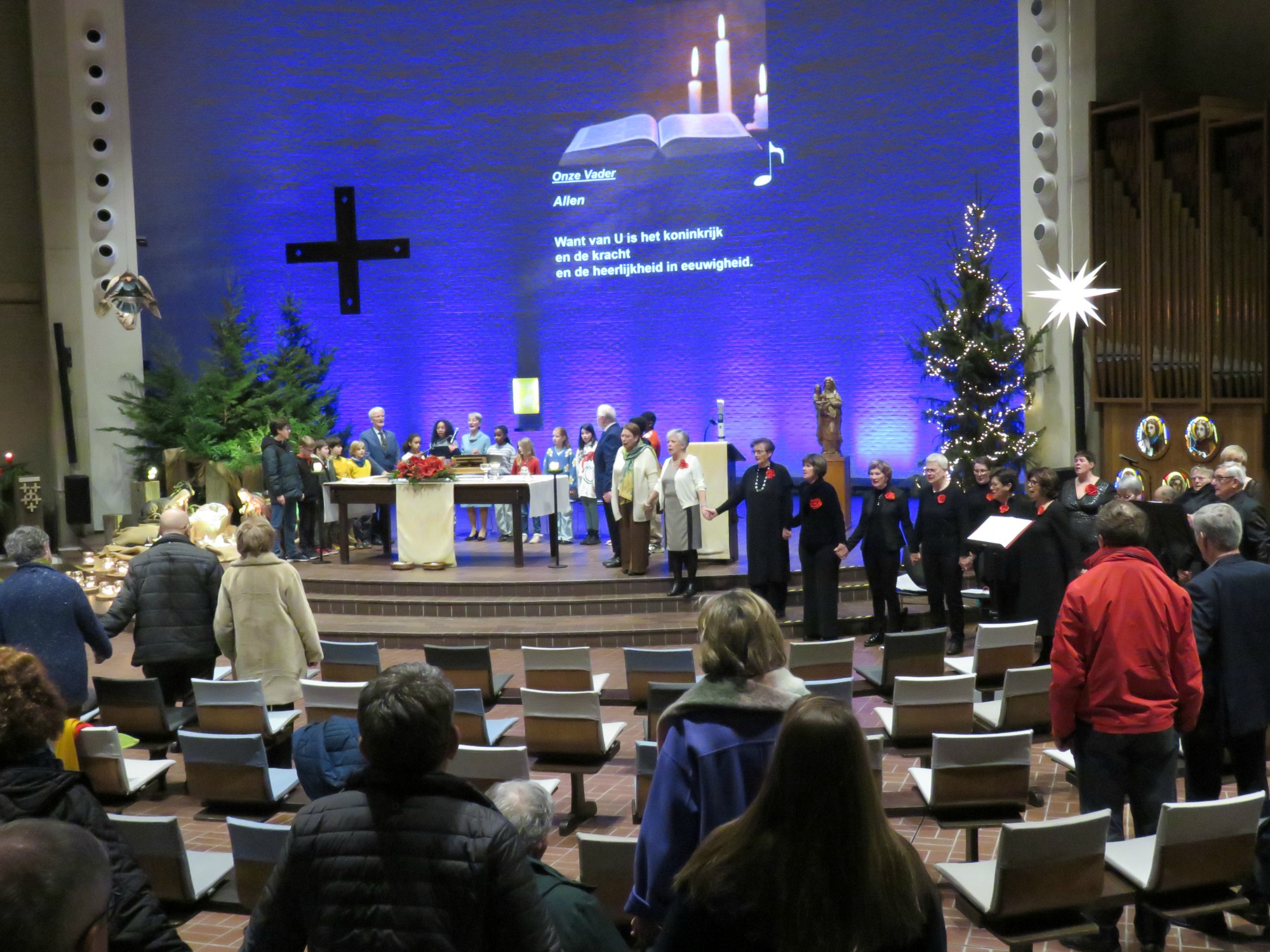 Kerstavondviering - Vijf gebedsleiders - Sint-Annakoor - Joannes Thuy - Sint-Anna-ten-Drieënkerk, Antwerpen Linkeroever