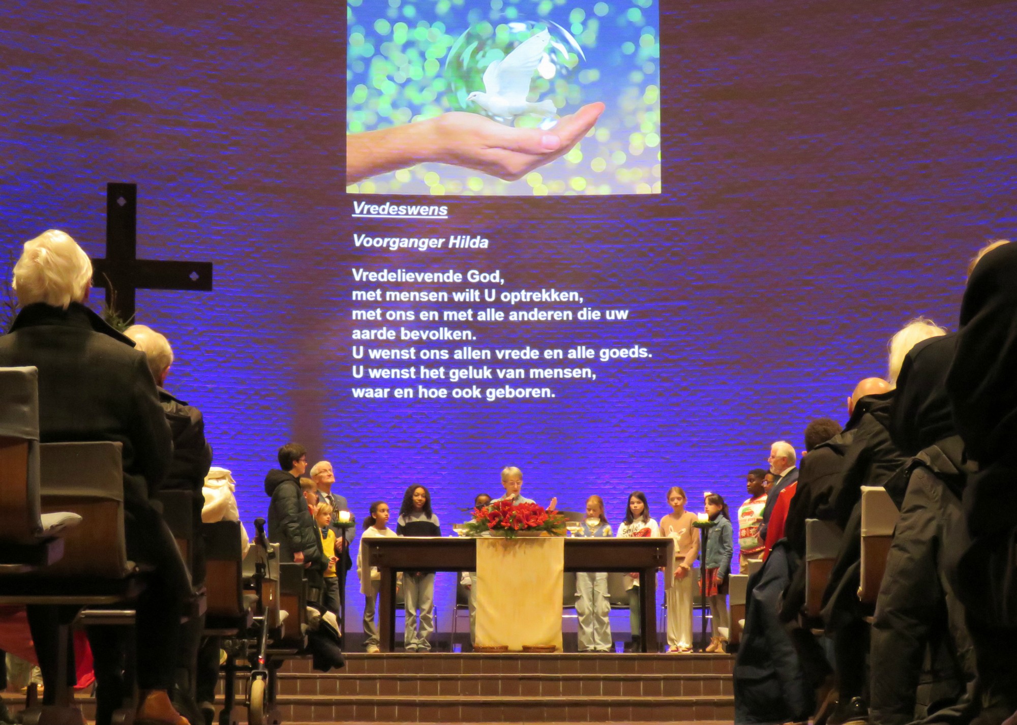 Kerstavondviering - Vijf gebedsleiders - Sint-Annakoor - Joannes Thuy - Sint-Anna-ten-Drieënkerk, Antwerpen Linkeroever