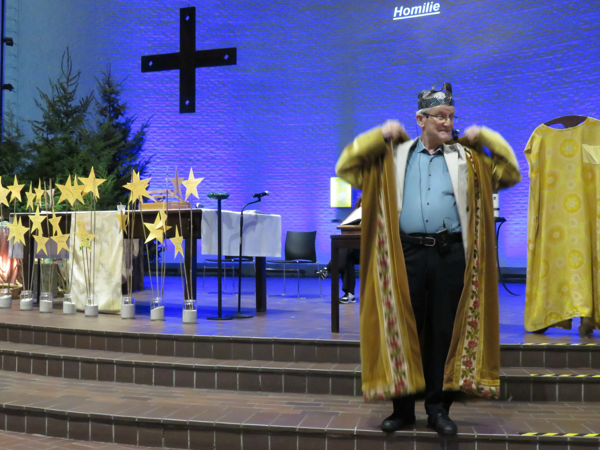 Wegwijzerviering - Voorganger Marc Tassier met een woordje na de lezingen