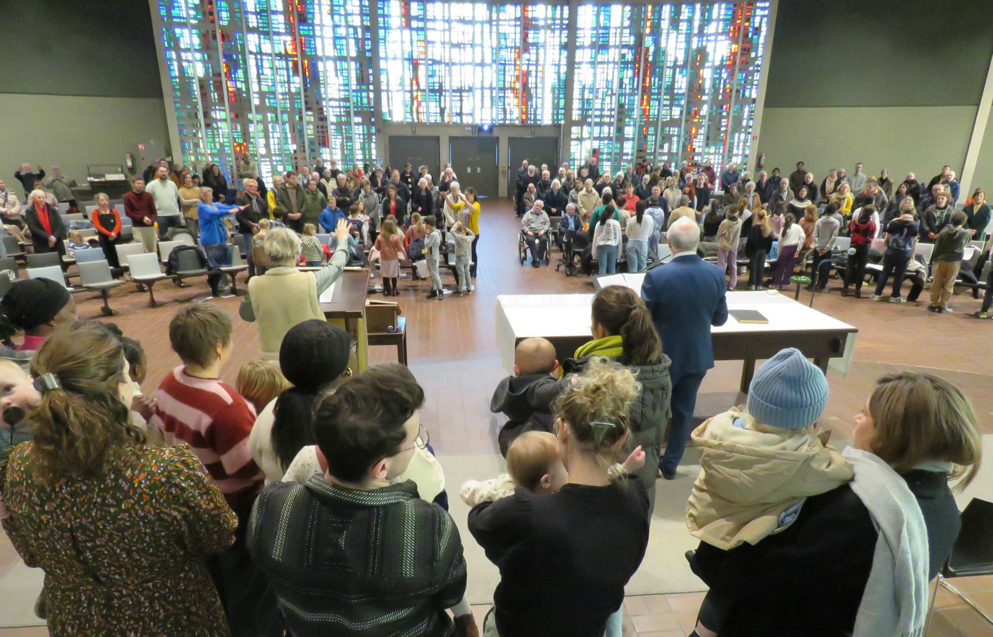 Wegwijzerviering - Lichtmis - Dopelingen - Eerste communicanten - Vormelingen - Sint-Anna-ten-Drieënkerk, Antwerpen Linkeroever