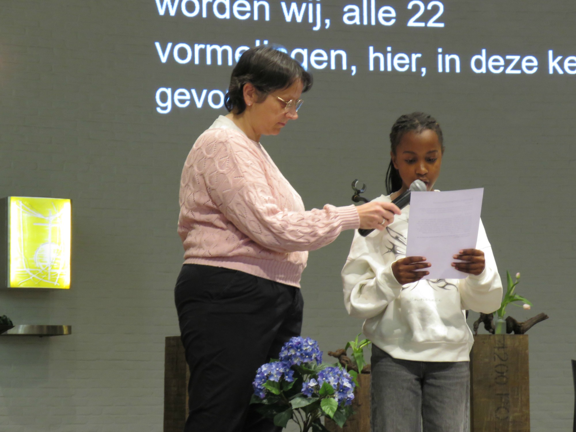 Wegwijzerviering - Welkom door een vormeling