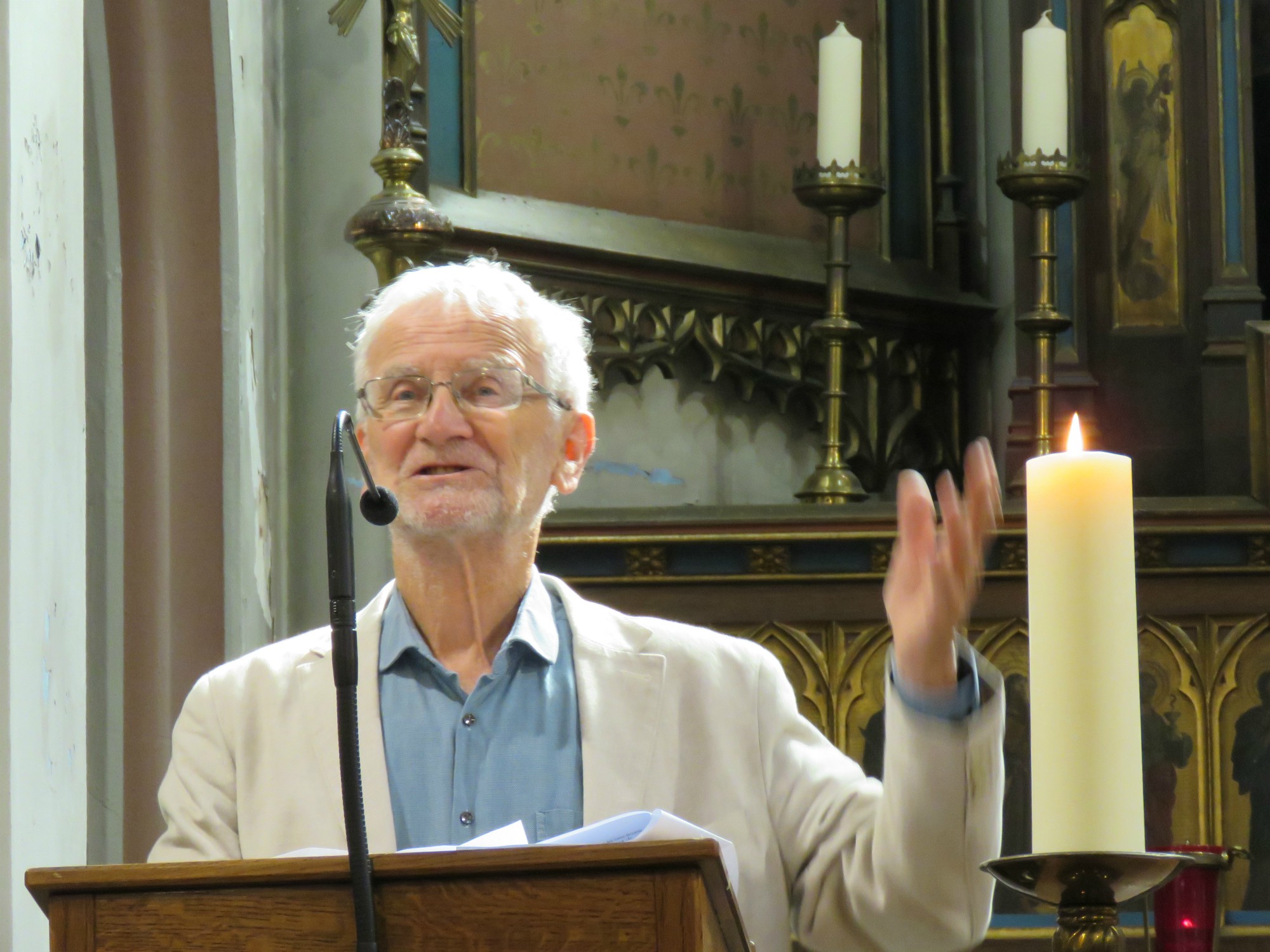 Bedevaar Gaverland - Viering kapel - Voorganger Marc Tassier