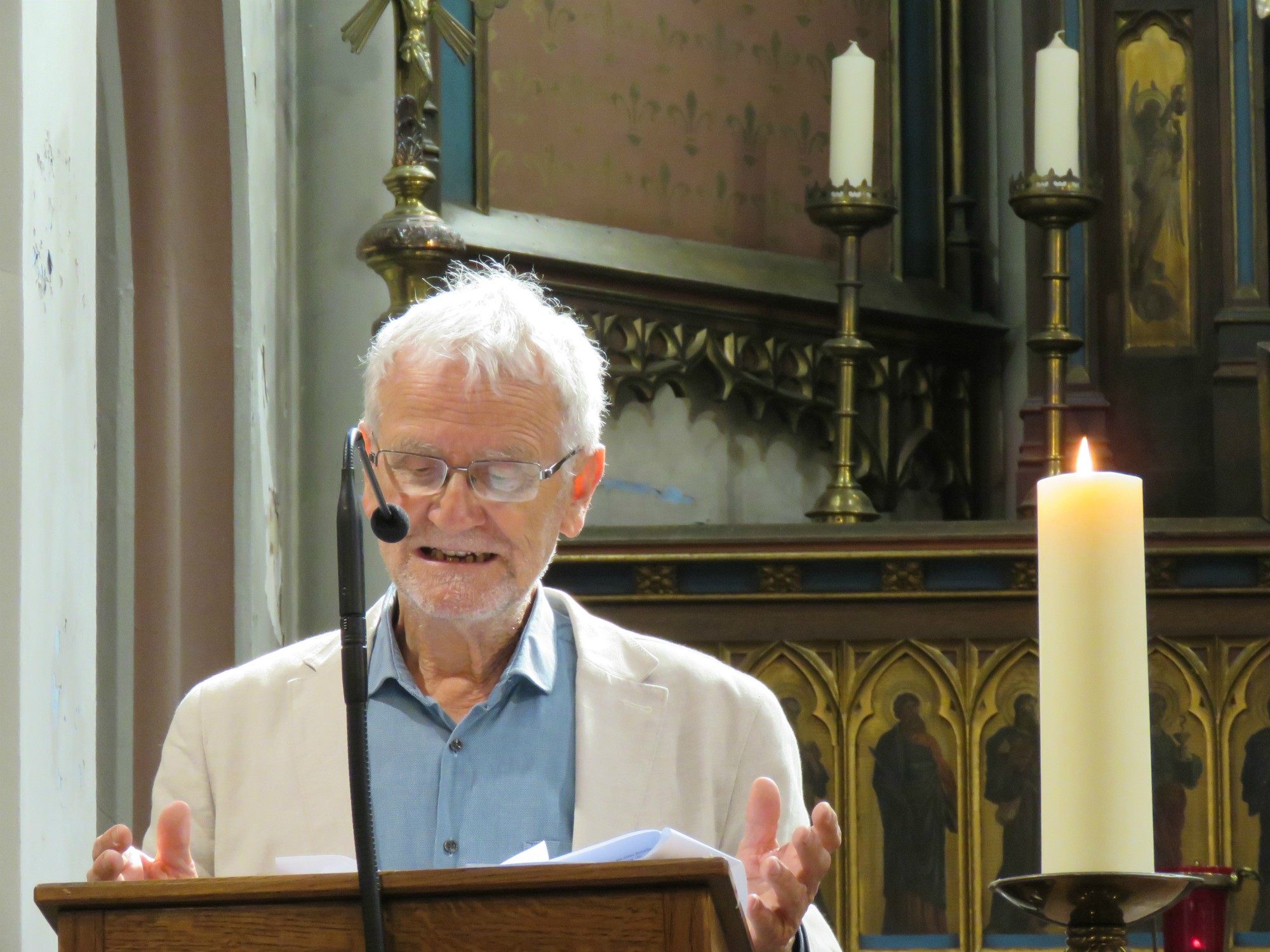 Bedevaar Gaverland - Viering kapel - Voorganger Marc Tassier