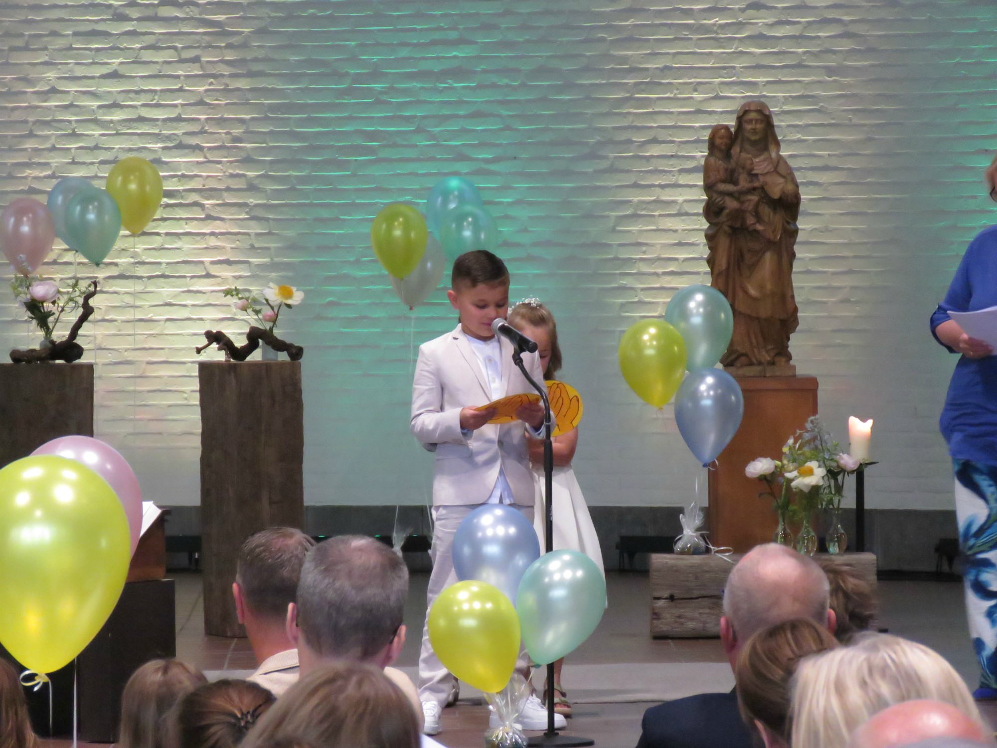 Eerste communie 2025 | De geloofsbelijdenis door de communicanten